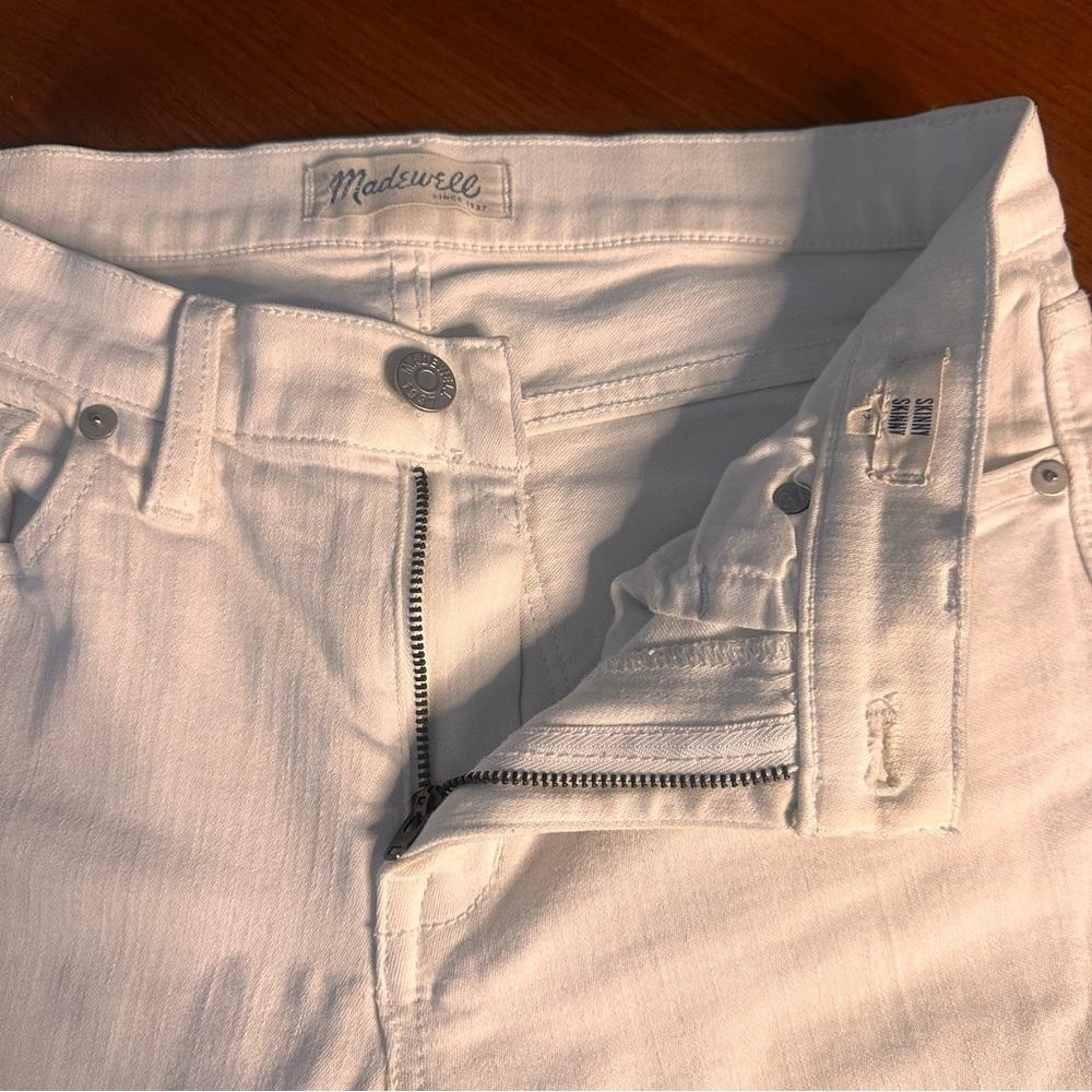 Madewell Women's Skinny Skinny Jeans Ankle - White size 27 - Picture 10 of 10
